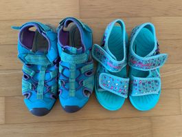 Mädchen Sommerschuhe-Set - Geox-Sandalen & Schlappen Gr.34