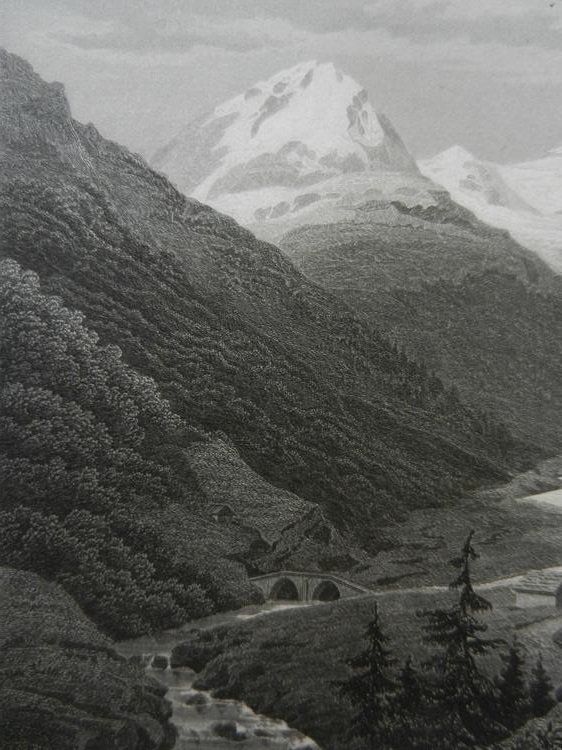 Incisioni: Rheinwaldgletscher Graubünden – Usato da Risch venduto da Antikfee 3