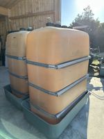 2er Set Kunststofftanks Dehoust 1000 Liter Auffangwanne