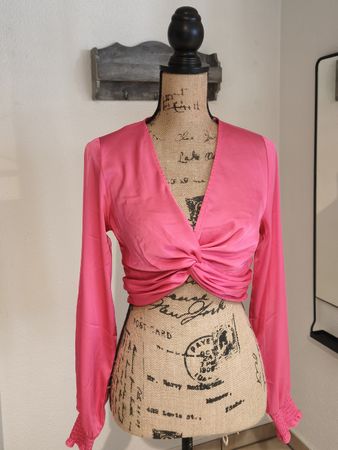 Damen Top langarm pink Grösse S neuwertig