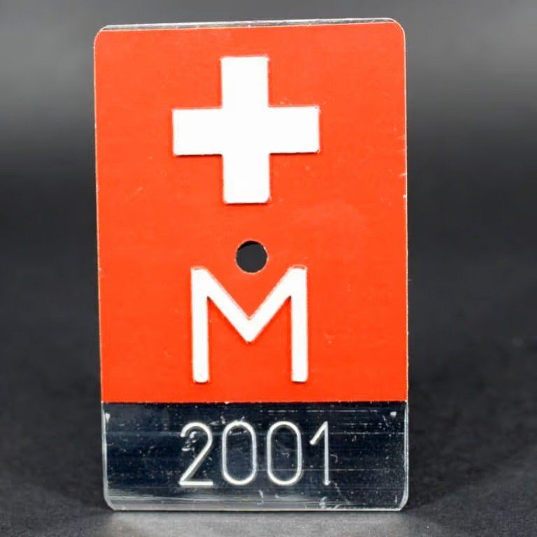 Biciclette: Nummernschild 2001 – Nuovo (secondo la descrizione) da Uetendorf venduto da Schraedi