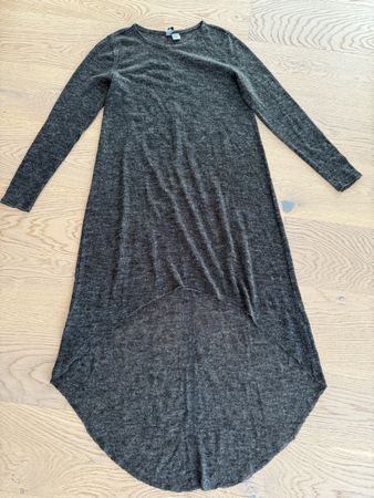 H&M Kleid, Grösse XS, Grau, Langarm, Asymmetrisch, Neu!