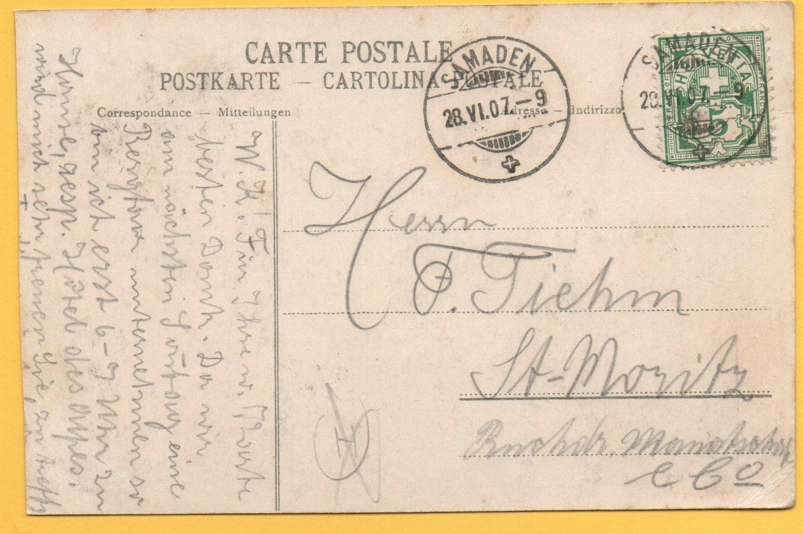 Cartes postales: Strasse in SAMADEN – D'occasion à Jona par philajona 1