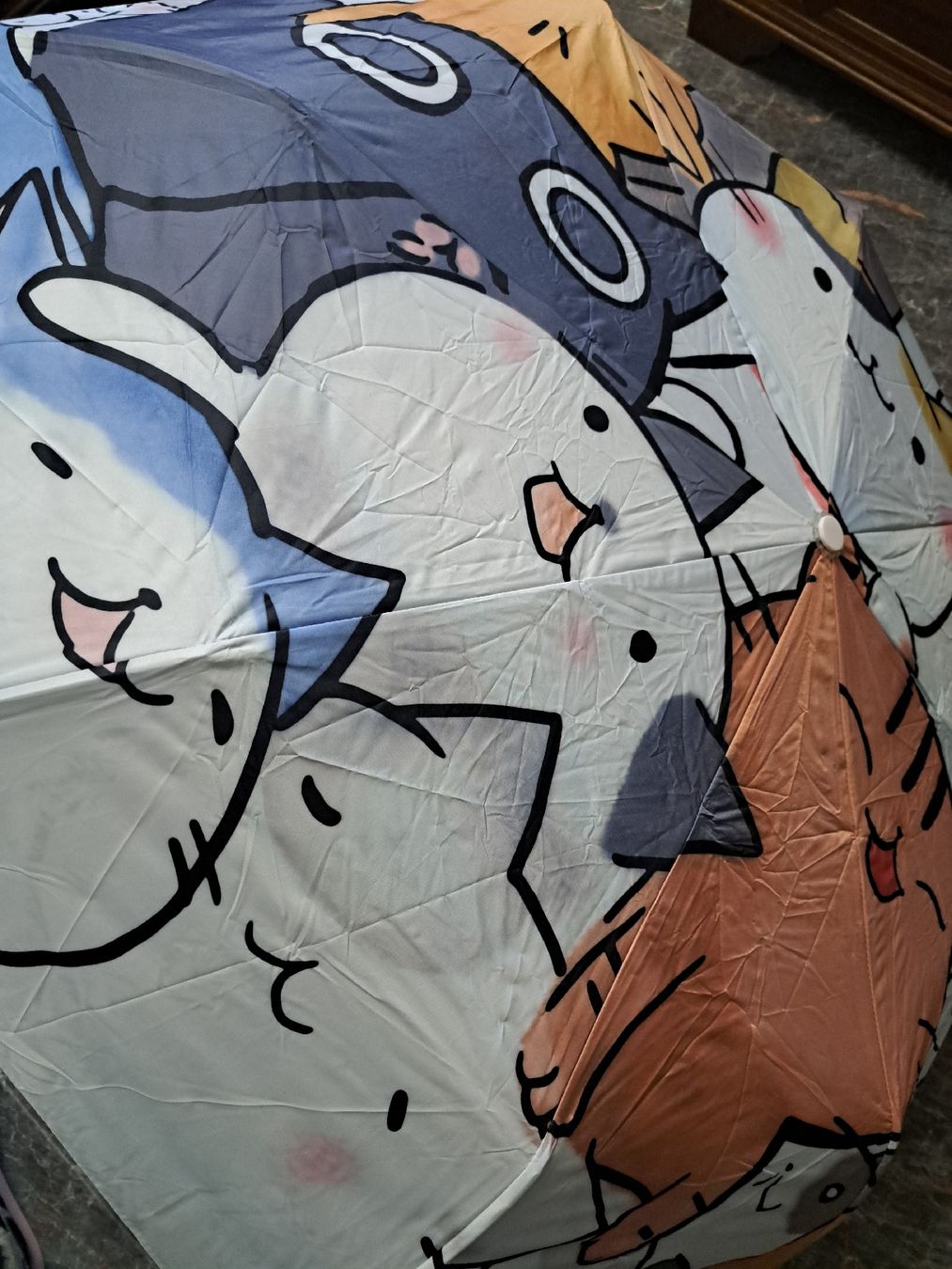 Ombrelli: NEU autm. Regenschirm mit Katzenmotiv – Nuovo (secondo la descrizione) da Riedholz venduto da Schildmaid2 2