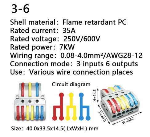 Componenti elettronici: Connecteur à sortie multiples 7 types Multiple Output Connec – Nuovo e nell'imballaggio originale da Delémont venduto da abonprix 3