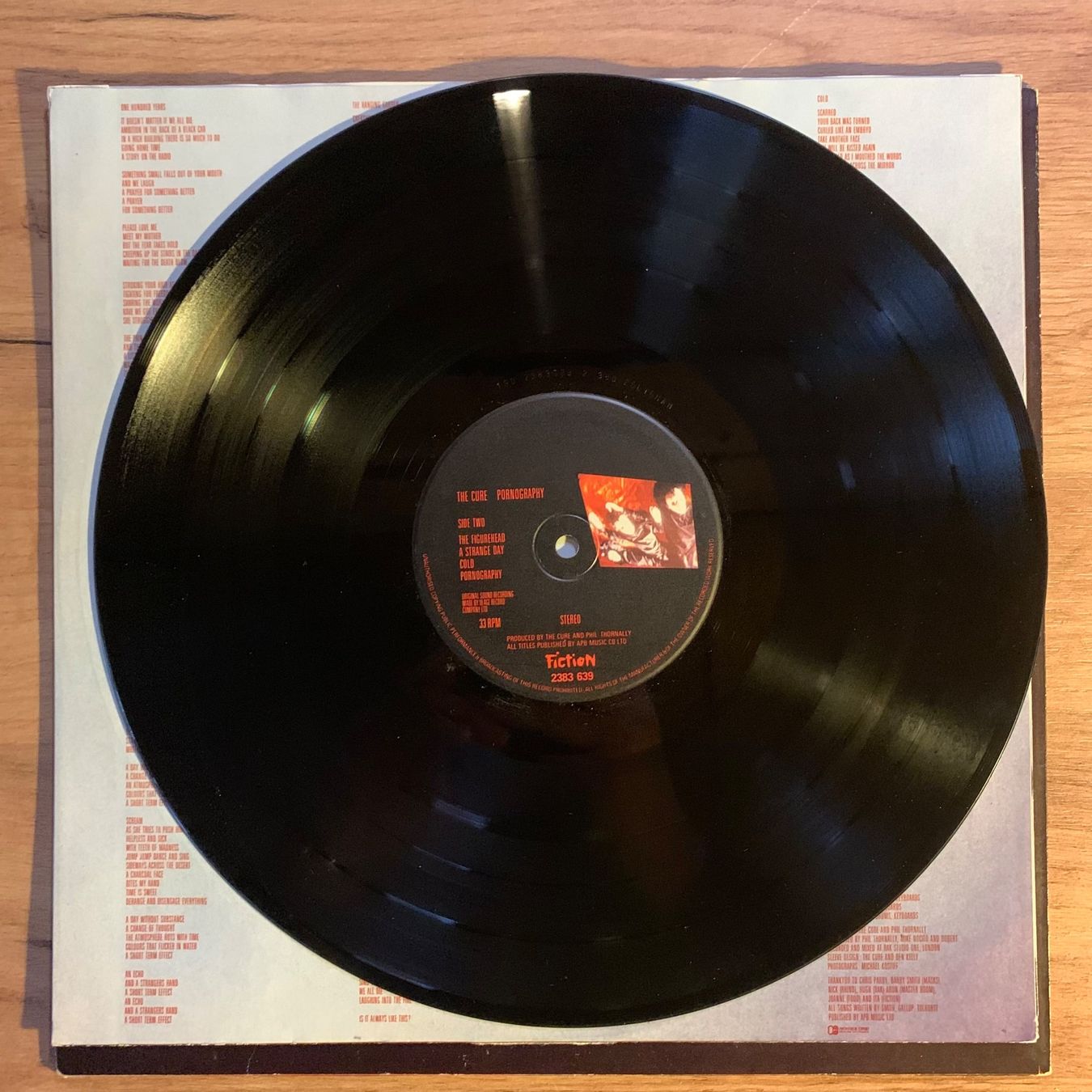 Dischi in vinile: THE CURE - PORNOGRAPHY...OG FR 1982...VG/VG+ – Usato da Gals venduto da Diskopatshop 3