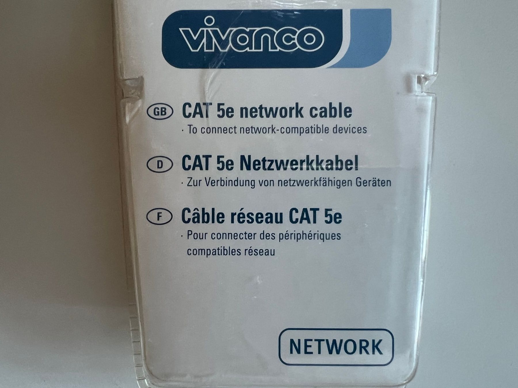 Kabel: Vivanco Netzwerkkabel. 2m, neu – Neu und originalverpackt aus Bazenheid von rue_6hcy 1