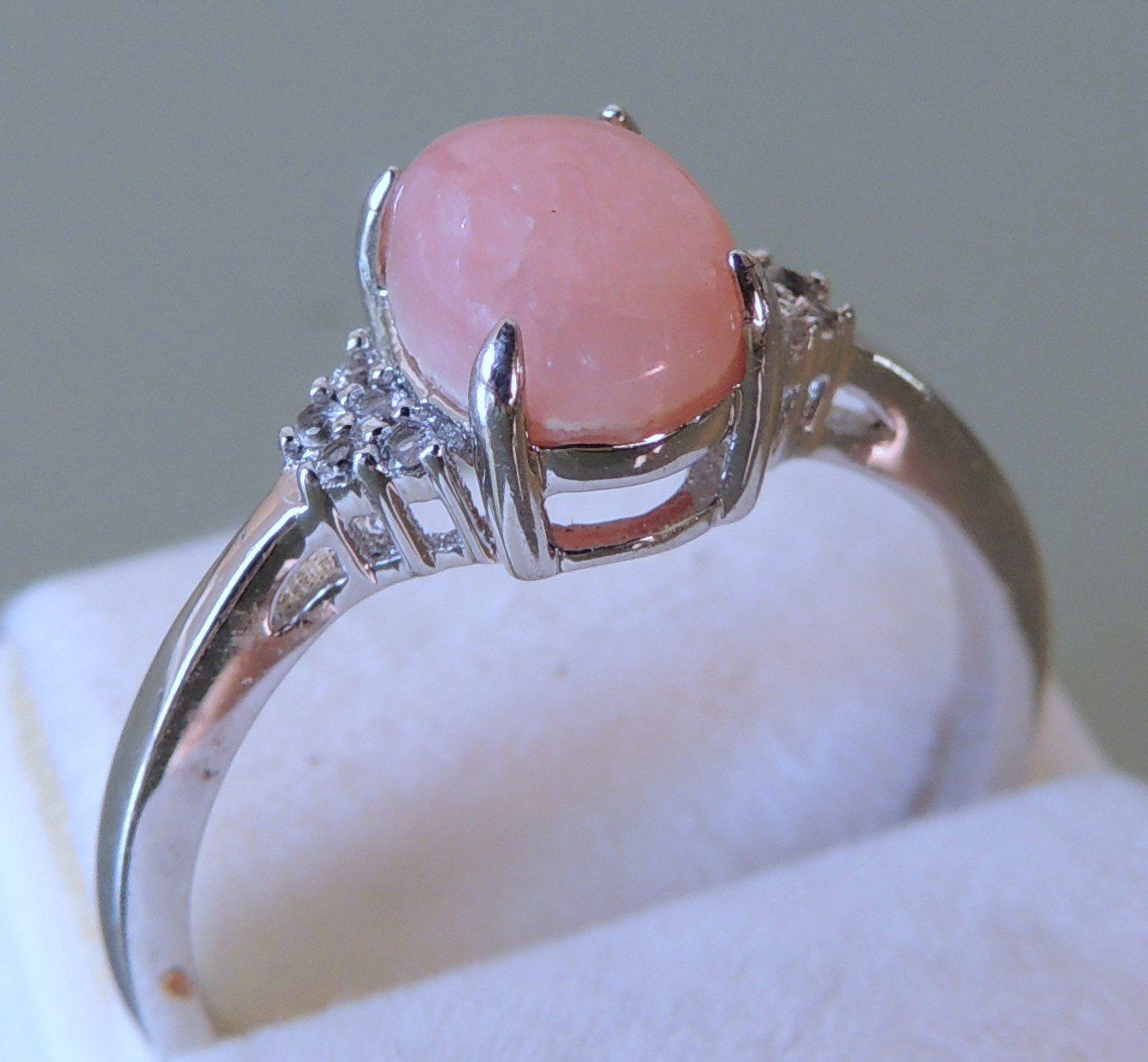 Anelli: Rhodochrosit Silber 925 Fingerring Gr. 54 – Usato da Waldenburg venduto da schaller707