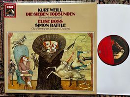 Kurt Weill Die Sieben Todsünden Ross Rattle - LP GEWASCHEN