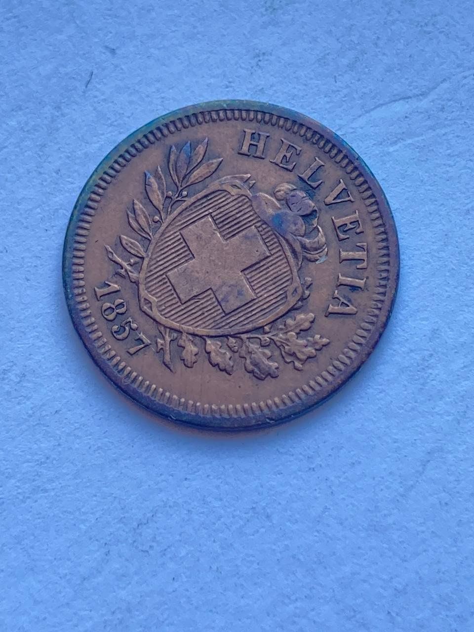 Alle Münzen: Schweiz 1 Rappen 1857 – Gebraucht aus Muralto von manueldisaba01 1