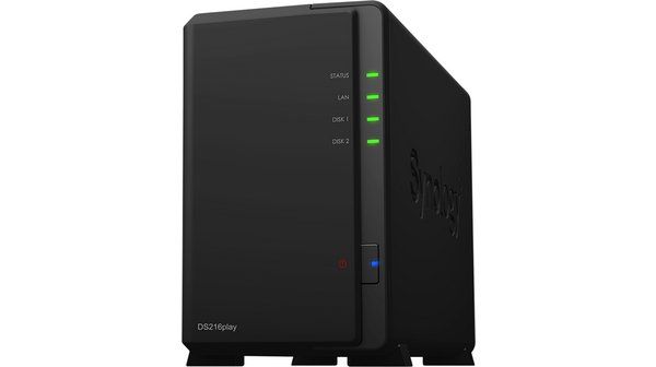 Synology DiskStation DS216play + 2 Disques Durs 2 To - NAS Occasion - Noir
