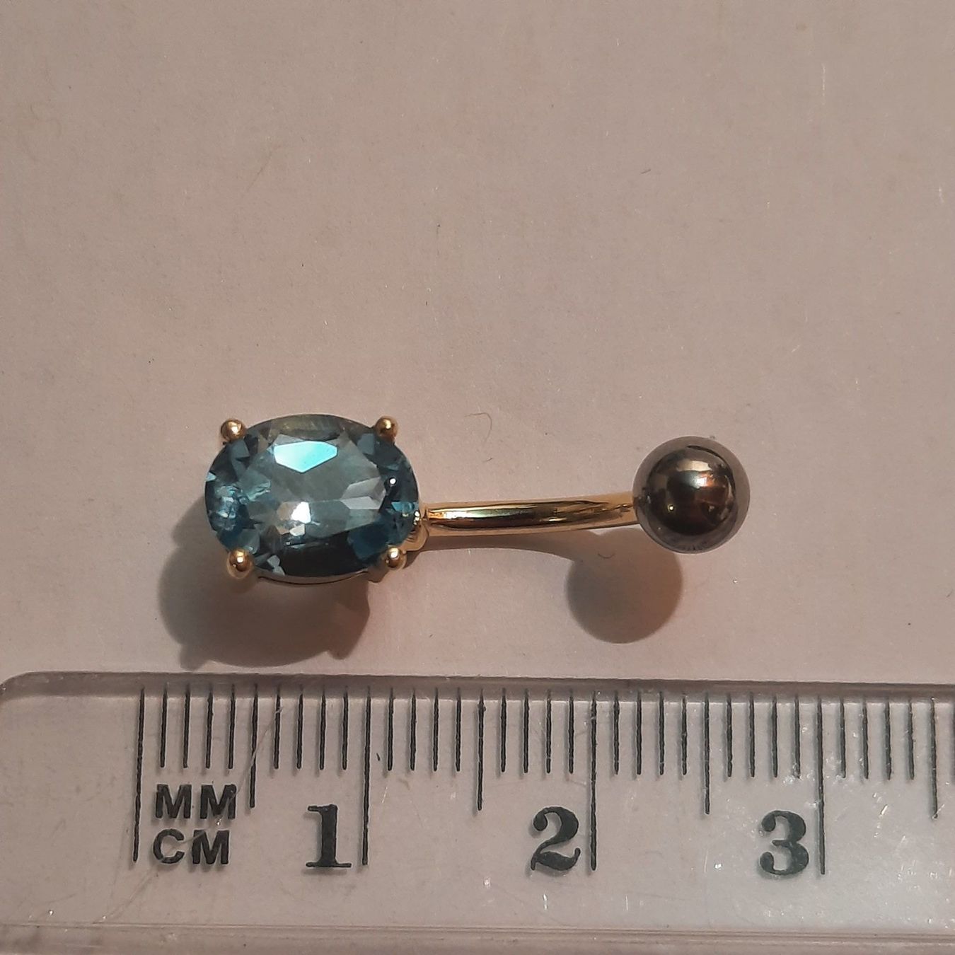 Gioielli per piercing: Gold-Bauchnabelpiercing mit Topas Edelstein – Nuovo (secondo la descrizione) da Unterägeri venduto da Altgoldschmuck 6