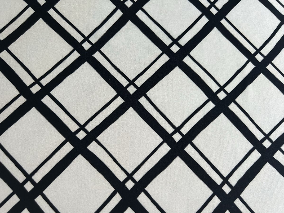 Foulards, Tücher & Schals: Scarf with Checked Pattern Black White New – Neu (gemäss Beschreibung) aus Saland von ele_vc96 1