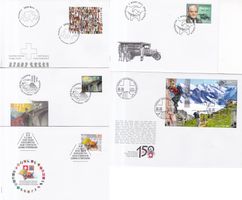 26 Stk. CH FDCs, Jahresserie 2013