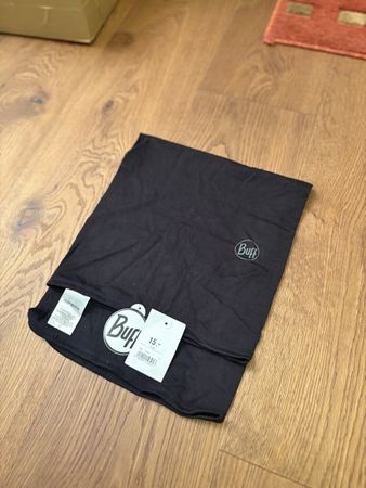 Buff Schlauchtuch Merinowolle schwarz neu mit Etikett