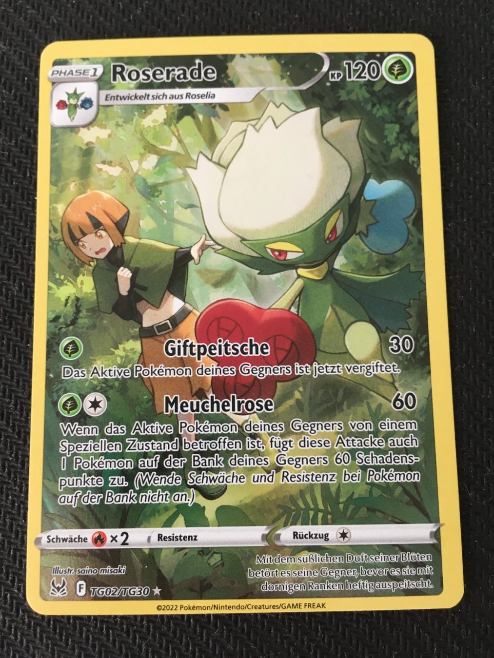 Pokémon Sammelbilder & Trading cards: TG02 - Roserade - Pokémon - Verlorener Ursprung - DE – Neu (gemäss Beschreibung) aus St.Gallen von Punktchen01