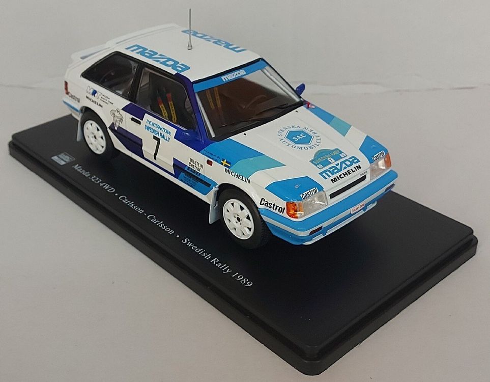 Mazda 323 GTX Lombard RAC Rally 1991 - Modèle Presse 1/43