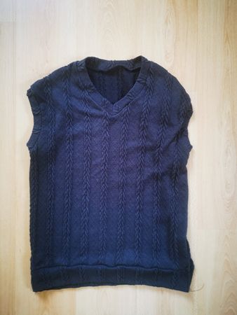 Dunkelblaue Strickweste von Dazy, Grösse L, Top Zustand