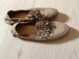 Varese Mokassins Wildleder beige Grösse 38-39