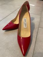Jimmy Choo leather Romy in red GR 34.5