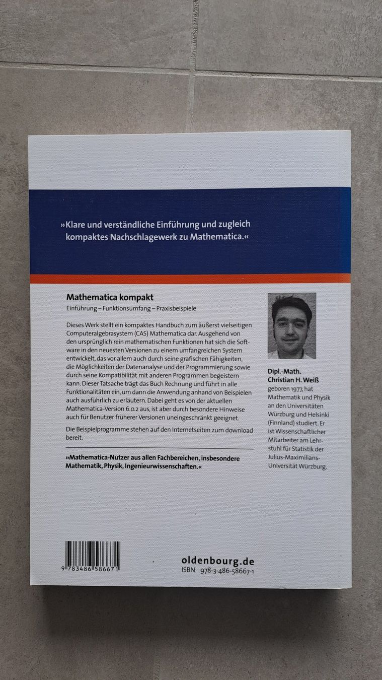 Bücher: Mathematica - 2 Bücher – Gebraucht aus Caslano von Welaberg 1