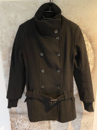 Mantel Imperial von Mango S/M warm mit Wolle + Strickbund