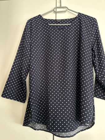 Shirt, dunkelblau mit Pünktli, Grösse 42 Top!