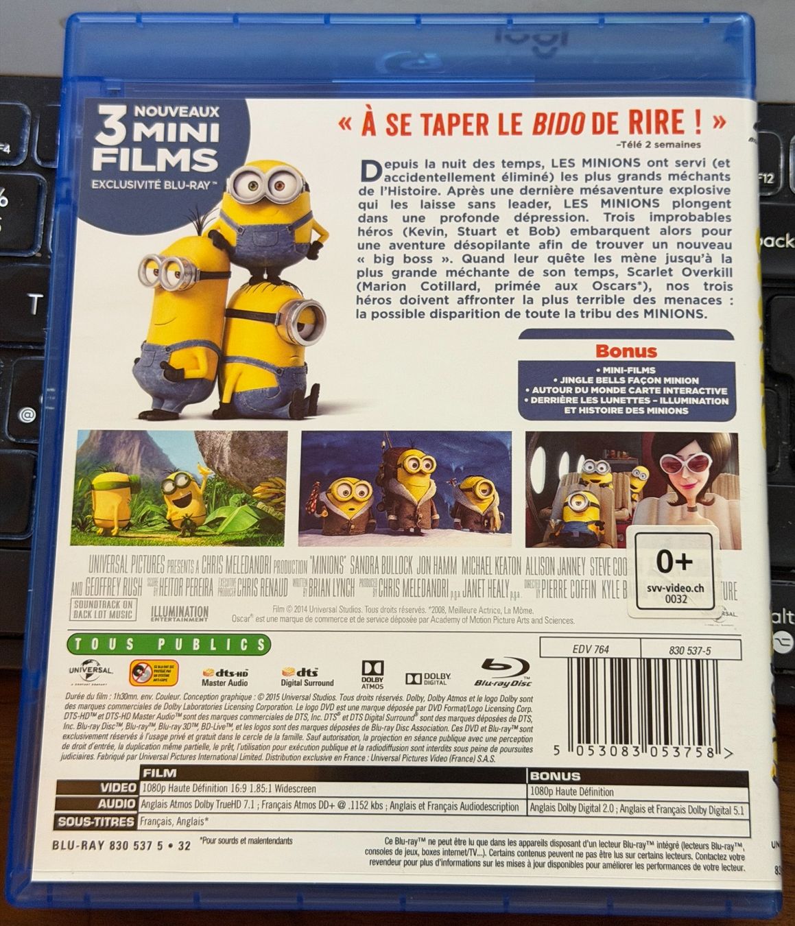 Tous les DVDs: Les Minions (2015) - Blu-ray – D'occasion à Semsales par __Florian__ 2