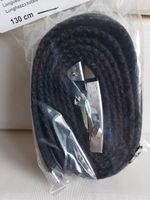 Stoffgürtel Schwarz Unisex 130cm Metallschnalle Neu!