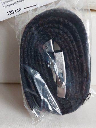 Stoffgürtel Schwarz Unisex 130cm Metallschnalle Neu!