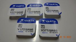 Varta  V 377/SR66  5 Stück