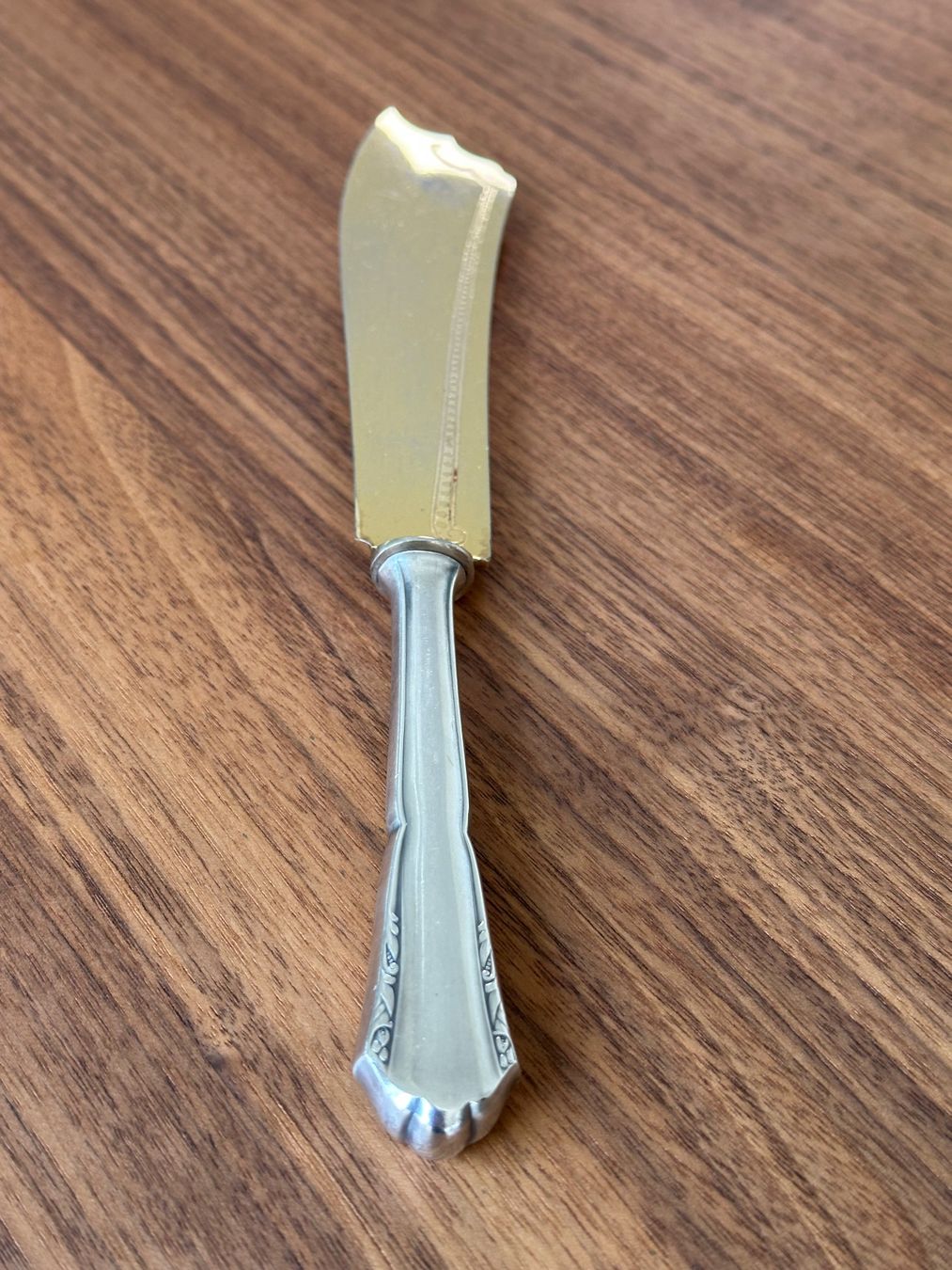 Posate: Antikes Messer, versilbert mit vergoldeter Klinge – Usato da Hochwald venduto da M-M-S 5