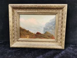 HUILE SUR PANNEAU SIGNÉE ET DATÉE 1885