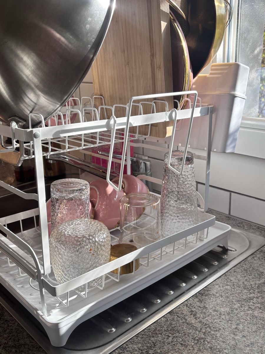 Küchengeräte: White Metal Dish Drying Rack – Gebraucht aus Boll von stellabee 2