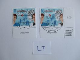 Voll Letztagsstempel der Poststelle 3911 Ried - Brig