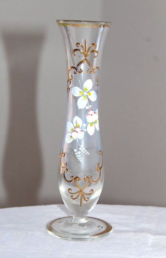 Vasen & Gefässe: Alte Mundgeblasene Glas Vase, – Gebraucht aus Locarno von fripui 7
