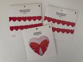 Herzgirlande und Herz-Folienballon | NEU! 🌟