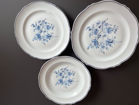Tafelservice Porzellan Kornblumen blau