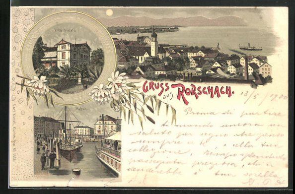 Litho Rorschach, Villa Seefeld, Hafen, O (Gebraucht) in Berlin für CHF ...