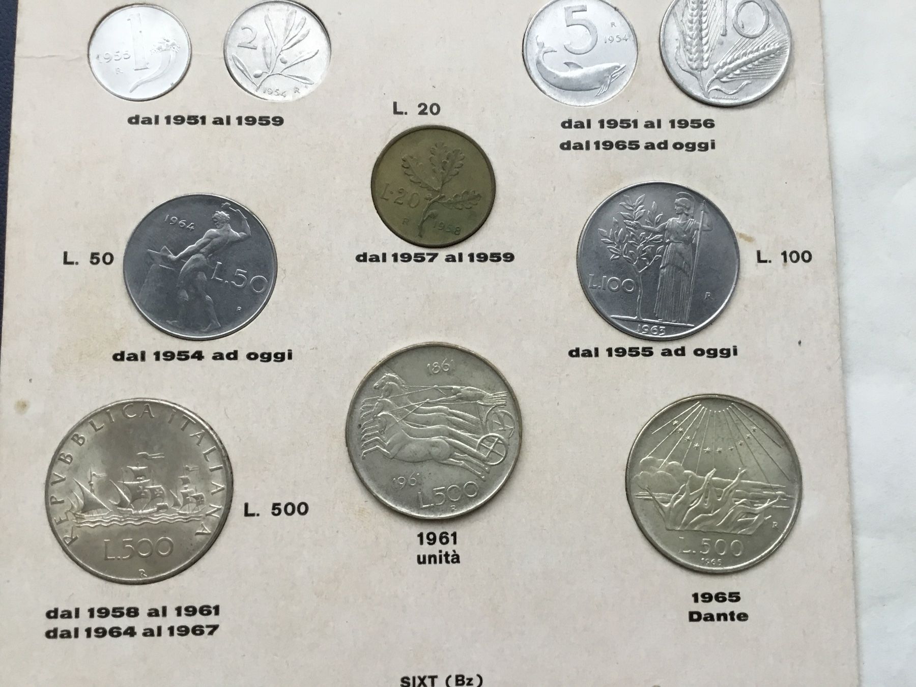 Tutti le monete: Monetazione della Repubblica Italiana,Prima e seconda serie – Usato da St. Margrethen SG venduto da alfapeugeot10 3