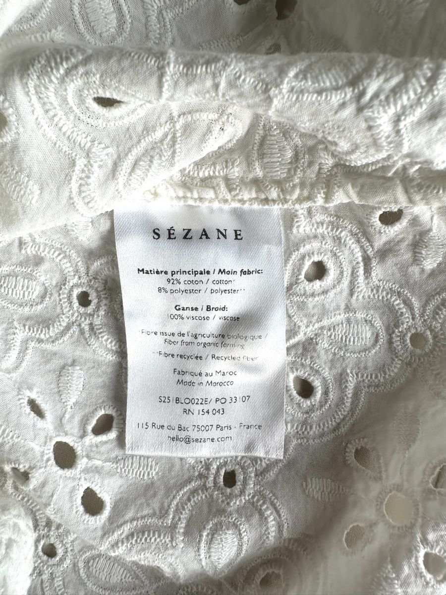 Sezane Blusen: Sézane Weisse Bluse Annabelle Gr.38 – Neu (gemäss Beschreibung) aus La Tour-de-Peilz von Sezanette_and_Cie 4