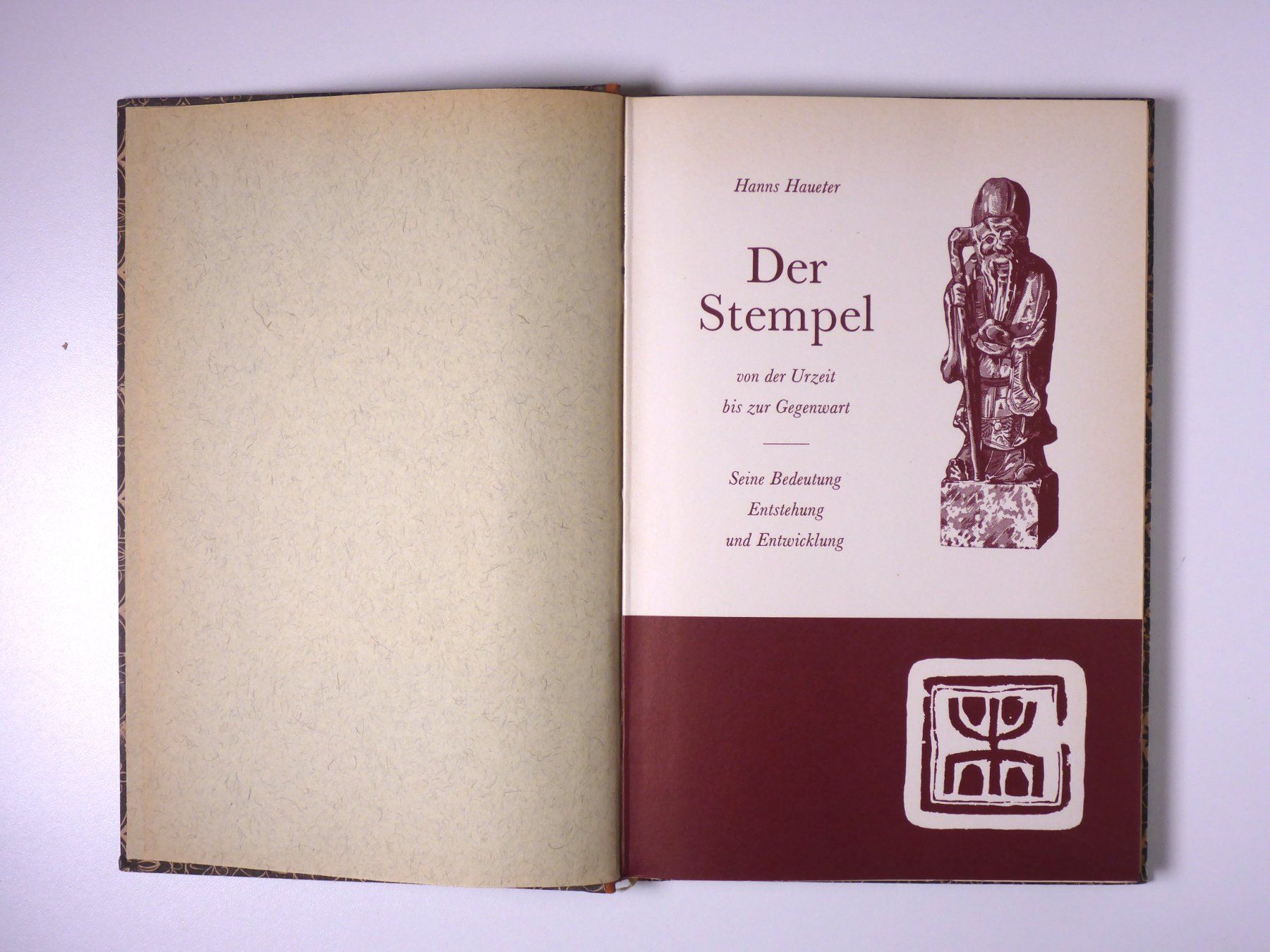 Libri: Hanns Haueter: Der Stempel von der Urzeit bis – Usato da Erschwil venduto da taglang