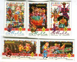 Briefmarken "Karneval". Malta.