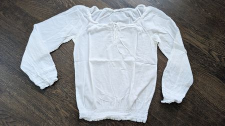 Super leichte Baumwoll-Bluse, Gr. S