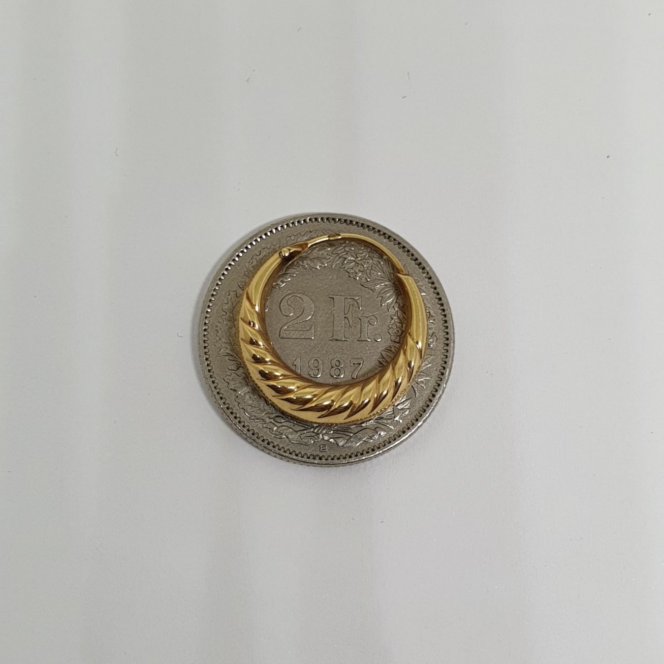 Orecchini pendenti & Orecchini a lobo: Echt 18K Gold Creolen – Usato da Luzern venduto da luzerngoldhaus 4