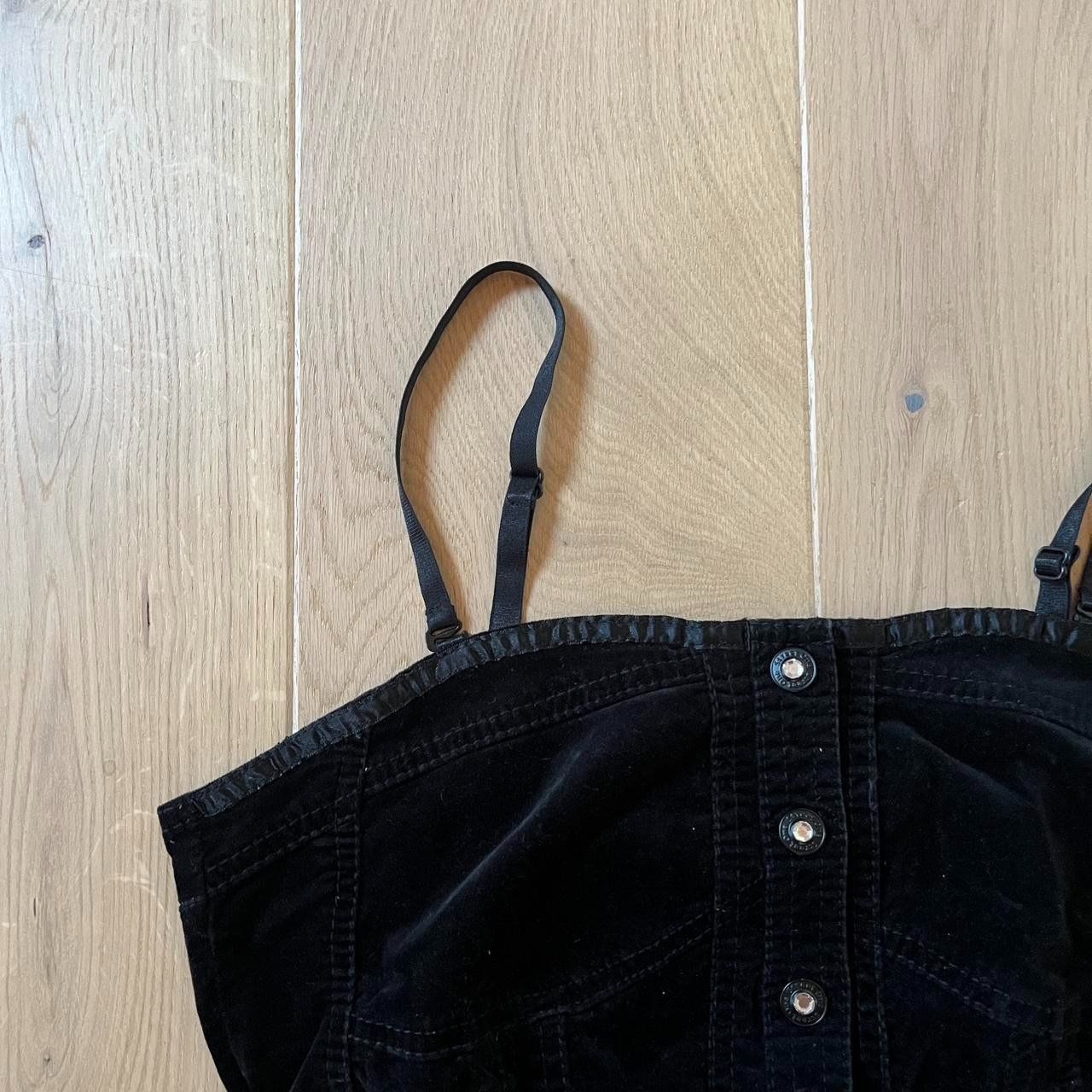 Tops: Schwarzes Samt Bustier Top, Grösse S – Gebraucht aus Richterswil von sop_zwd9 3