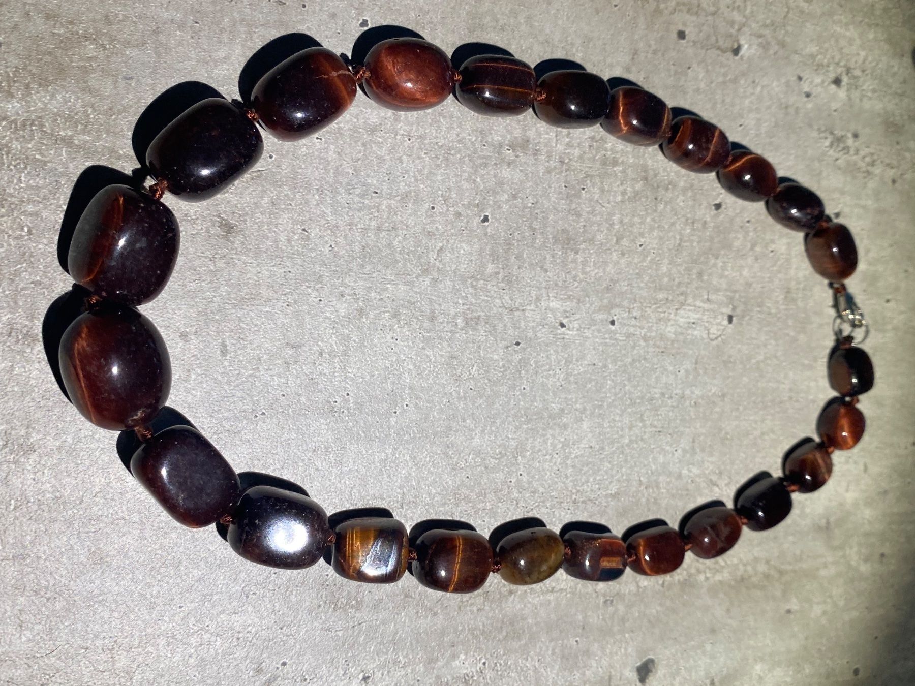 Catenine: Tiger eye   Tigerauge Edelstein Halskette – Nuovo e nell'imballaggio originale da Laax GR venduto da krippenfiguren-laax 4