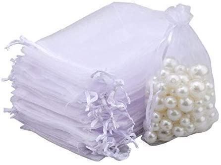 Stoffe: 100x Organzasäckchen 7x9cm Schmuckbeutel – Neu (gemäss Beschreibung) aus Thun von Newnewshop