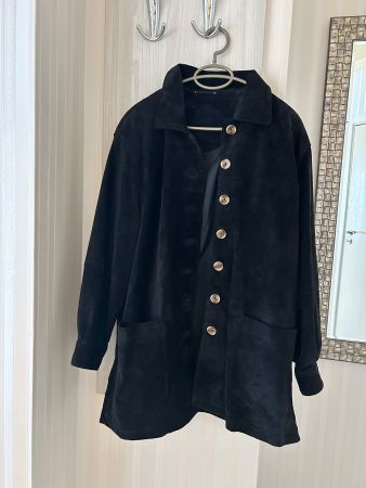 Vintage dark blue suede jacket (M/L)