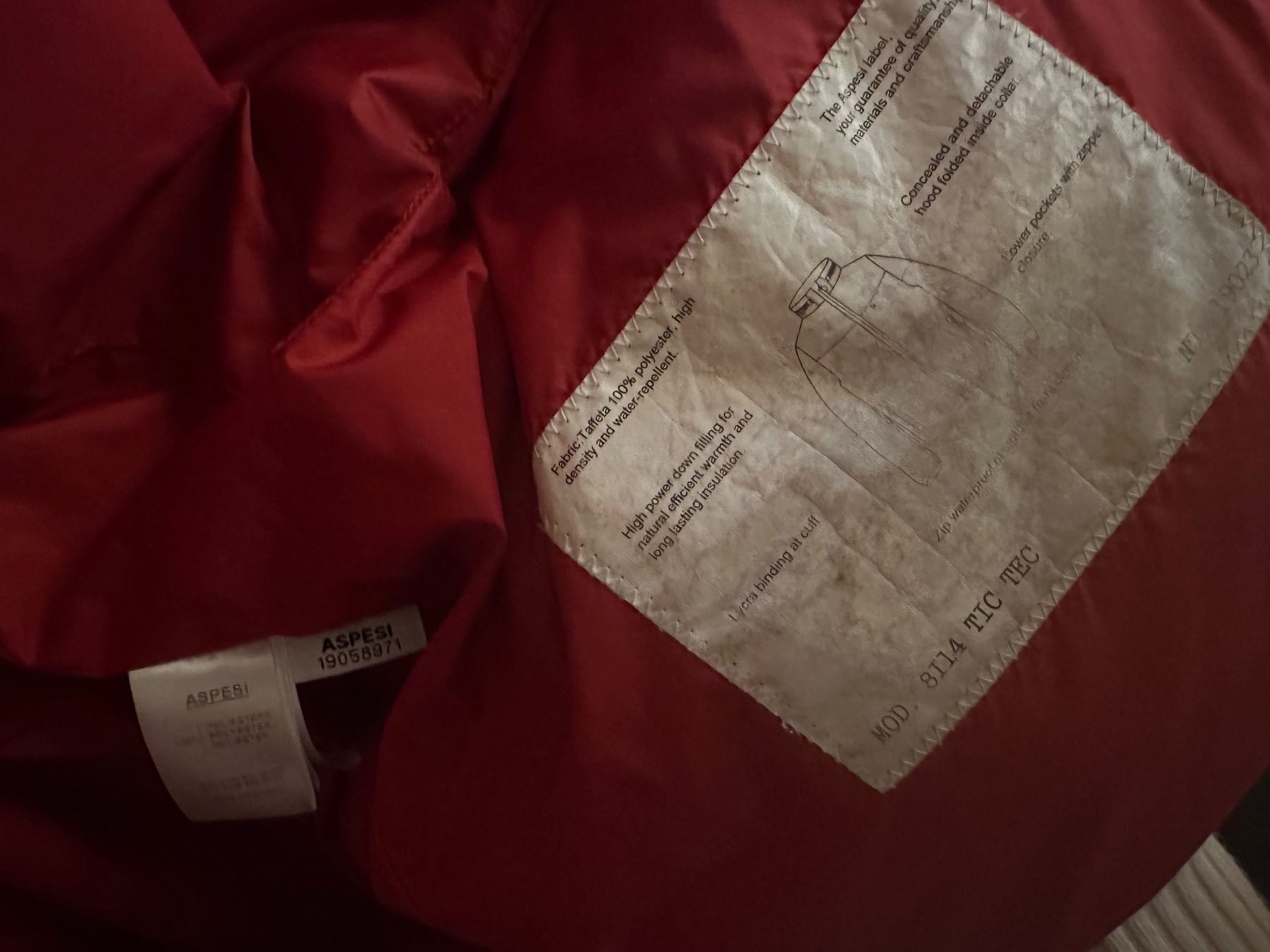 Aspesi Giacche: Aspesi Tic Tec Daunenjacke XS – Usato da Zürich venduto da agoe 1
